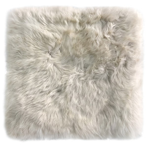 Australian wool home use hairy cushion fur coat seat office chair cushion plush solid color sofa seat cushion
