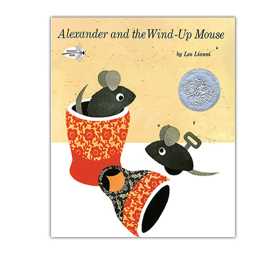 英文原版 Alexander and the Wind-Up Mouse 亚历山大和发条老鼠 大开本 凯迪克银奖 启蒙故事绘本 Leo Lionni