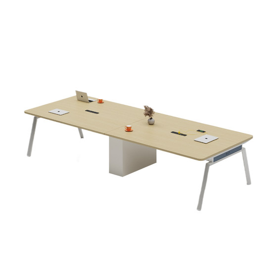 
Office conference table long table simple business conference room negotiation table and chair combination large and small guest table reception table