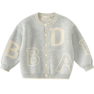 
David Bella children's sweater cardigan 2026 spring new boys' sweater one-year-old baby boy coat top