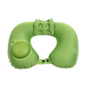 Long-distance travel push-type inflatable portable U-shaped pillow blow pillow cervical spine neck pillow waist pillow thickened autumn