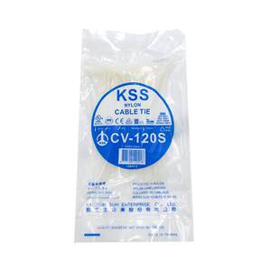 KSS nylon cable ties are low-temperature and cold-resistant cable ties, UL certified, imported white cable ties, multiple specifications available