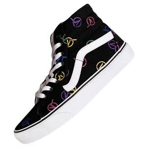 
VANS SK8 HI black and white high-top color LOGO men's and women's shoes casual canvas shoes VN0A4BV616Y