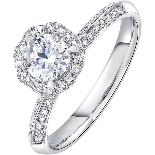 ホワイトゴールド　18k ダイヤモンドリング Hi Diamond 18Kホワイトゴールド ダイヤモンドリング - 結婚