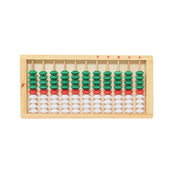 145#11 Row Wooden Nine 9 Beads Three-color Children's Students Wooden Children's Abacus Bamboo Grid 9 Beads Abacus Mental Abacus