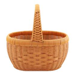 New style picking picnic storage basket without oval shape