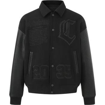 CHINISM Red Dust Spliced Baseball Jacket Men