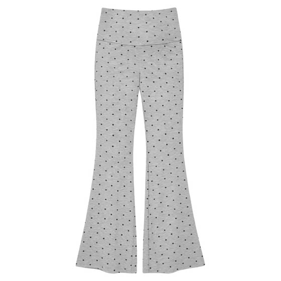 
Pregnant woman's polka-dot micro-flared trousers to keep belly tight during pregnancy, spring and summer thin summer wear, belly-supporting yoga leggings