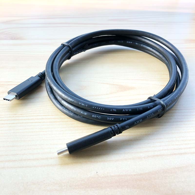 USB-C 4K60Hz显示器线双Type-C投屏线PD3.1快充240瓦全功能USB3.2