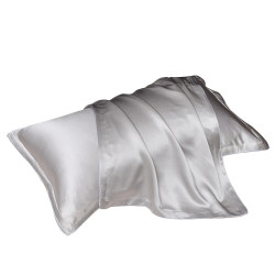 Five-star hotel pure cotton pillowcase solid color pair