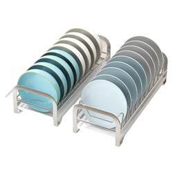 Stainless steel single layer draining dish storage rack