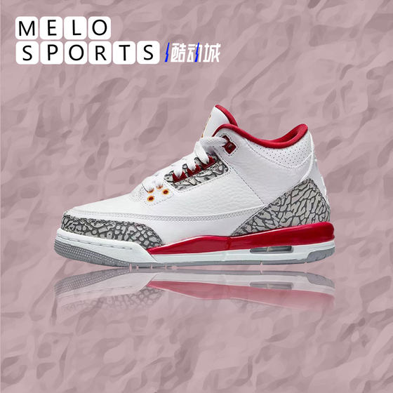 Air Jordan 3 Retro AJ3白酒红红雀男女同款复古篮球鞋398614-126