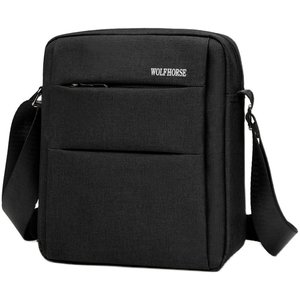 Men's shoulder bag Korean edition tide casual bag vertical backpack women's travel bag Oxford textile business messenger bag