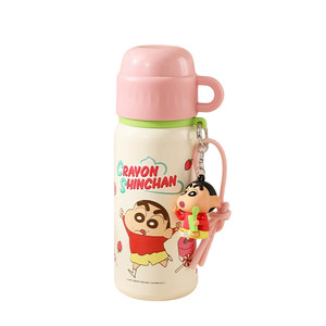 
Snoopy Doll Thermos Cup Crayon Shin-chan Children's Thermos Cup Girls 2025 New Straw Kettle Water Cup