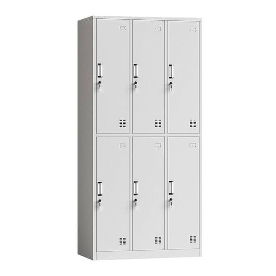 
Steel staff locker four-door dormitory iron cabinet storage locker with lock factory shoe cabinet bathroom changing wardrobe