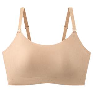 
Lucky Cotton Paper Man 2.0 underwear for women with big breasts, full cup liquid foundation, invisible skin color, traceless corset bra