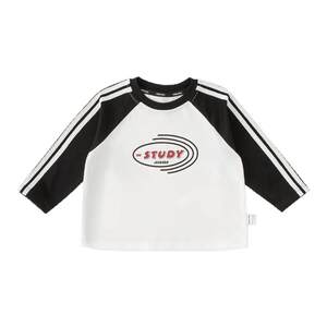 
INSbobo children's bottoming shirt boys' t-shirt long sleeve 2026 spring new style girls color matching tops baby spring clothes