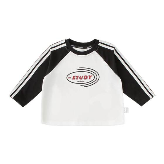 
INSbobo children's bottoming shirt boys' t-shirt long sleeve 2026 spring new style girls color matching tops baby spring clothes