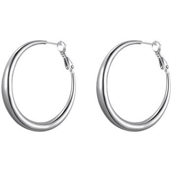 Earrings and earrings for C-shaped large round face