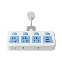 Short-term Converter Multi-function Socket Night Light Usb Office Plug-in Row One-turn Multi-conversion Plug Board Smart