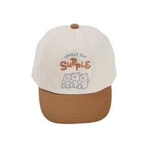 
Spring, summer and autumn pure cotton children's baseball cap for boys and girls, embroidered cartoon peaked cap, cute letter sun hat