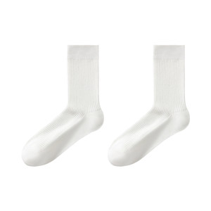 Socks for women summer thin mid-calf socks ballet style gift box mulberry silk white boneless double needle pile socks antibacterial stockings