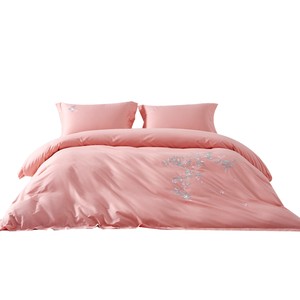 
TEVEL/Glorious Chinese Embroidery Kit Long Velvet Cotton Satin Light Luxury Butterfly Love Flower Four-piece Quilt Cover Bedding Sheet