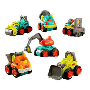 
Huile Children's Day gift pocket engineering vehicle inertial sliding toy car model children's educational simulation vehicle