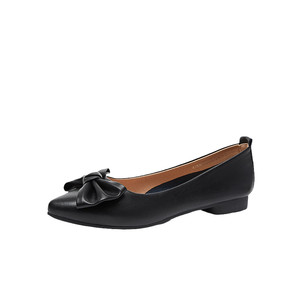 
Dadong pointed toe flat shoes for women spring 2026 new women's long standing work shoes black commuter women's shoes