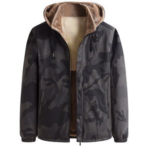 Leather jacket set Men and velvet thick windproof work leather pants Winter men's ride takeaway warm jacket