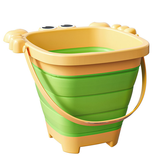 
Children's beach toys baby beach artifact beach bucket sand digging tool set men's shovel bucket folding sand play