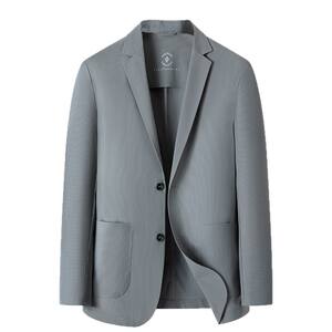 
Woodpecker summer thin men's suit new casual breathable elastic anti-wrinkle ice silk sunscreen blazer trend