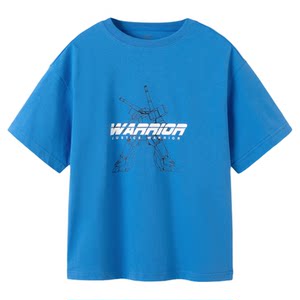 
Balabala children's short-sleeved T-shirts for boys and girls, lightweight spring and summer pure cotton baby clothes, parent-child clothes