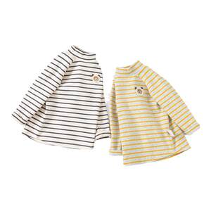 
David Bella boys long-sleeved T-shirt girls bottoming shirt 2026 new autumn and winter children's clothes half turtleneck inner wear