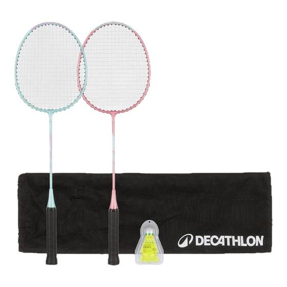 
Decathlon badminton racket set student feather racket double racket entry-level outdoor parent-child official authentic double racket IVE1