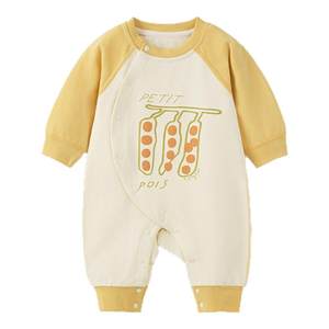 
Tongtai baby jumpsuit spring and autumn pure cotton men's and women's baby clothes children's casual outing clothes boneless crawling clothes