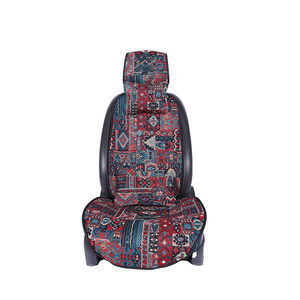 
Car seat cushions for all seasons, new all-inclusive linen jacquard single main and passenger seat cushions, anti-slip seat covers