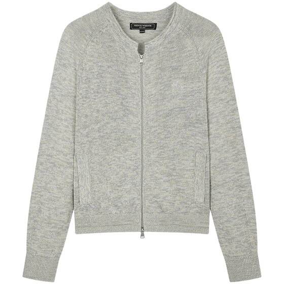 
[Including Linen] TeenieWeenie Bear Women's 26 Spring and Summer Fashionable Double Zipper Raglan Sleeve Knitted Cardigan