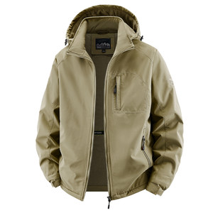 
Autumn and winter coats for men 2026 new men's fleece jackets casual men's windproof thickened winter tops for men