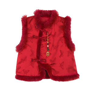 
[A Touch of New Year Red] Little O Bao Children's Clothing Baby Chinese Style Suit Women's New Year 2026 Girls New Chinese New Year Clothing