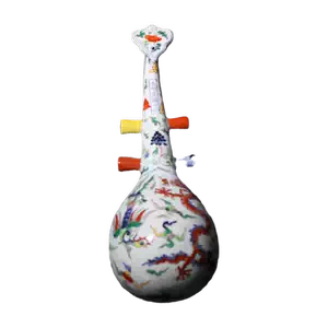 極上 古美術 五彩龍紋染付皿【大明萬歷製】在銘 F04-4