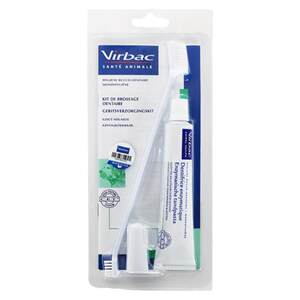 Virbac toothpaste cat toothpaste cleans tartar, pet cat and dog special set, removes bad breath and is edible