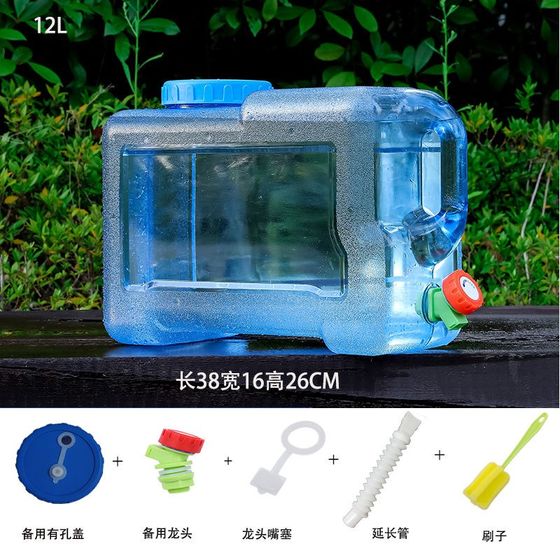 户外水桶车载储i水箱纯净水桶矿泉水H家用储水蓄水塑料桶带盖子带