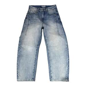 
2026 Spring New Style Straight Scimitar Pants Men's Three-Dimensional Cut Loose Wide Leg Pants High Street Handsome Washed Jeans