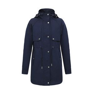 
Navigare Italian small sailboat windbreaker women's mid-length outdoor windbreaker fashionable hooded coat