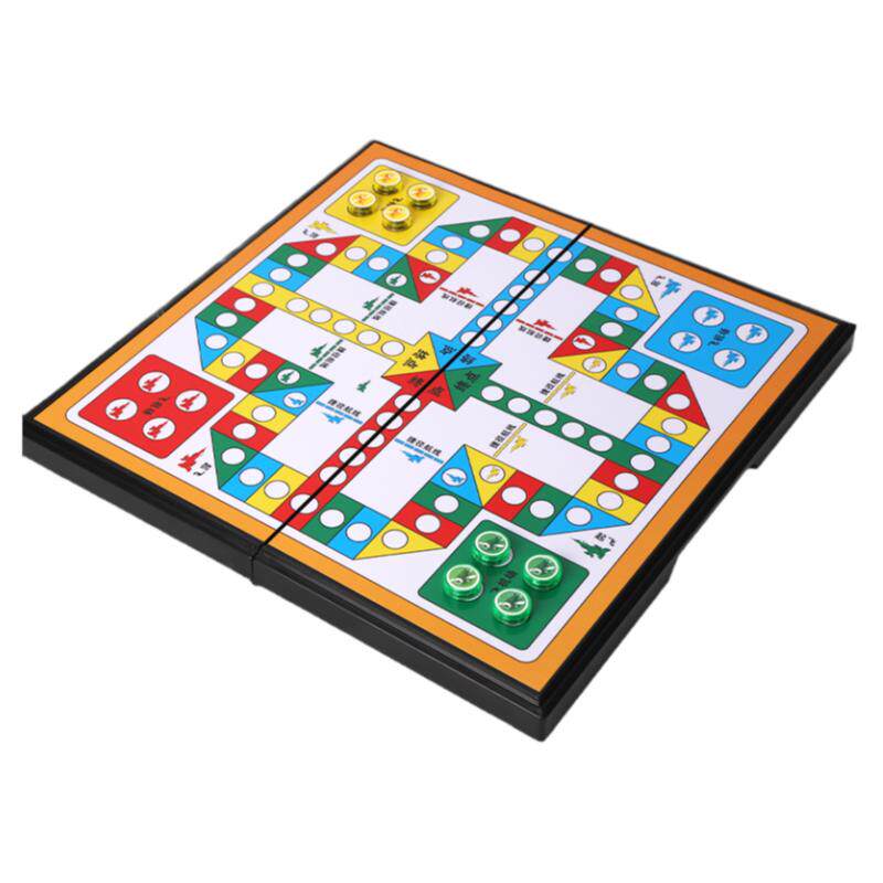10-in 1 Wooden Chessboard Game Wood Checkers Chinese Chess Flying Chess Educational Toys for Children main image 0