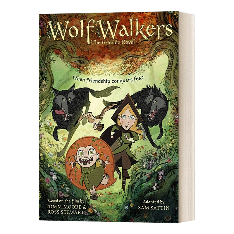 英文原版WolfWalkers The Graphic Novel 狼行者漫画小说中小学生课外 