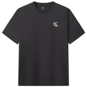 
[Jacquard Embroidery] Carbine texture embroidered short-sleeved T-shirt men's summer new high-end casual round neck top