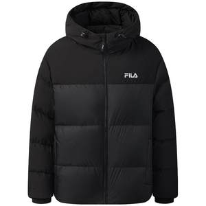 
FILA RGB Down Fila Men's Down Jacket 2025 Winter New Sports Warm Jacket Short Hood
