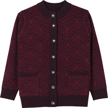 
Elderly people's plush sweater cardigan coat large size loose